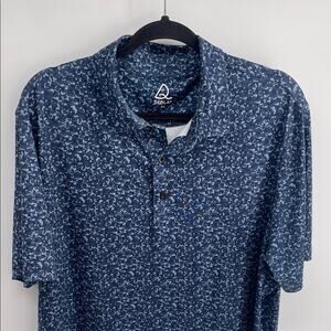 Deolax Performance camouflage print short sleeve polo shirt sz XL